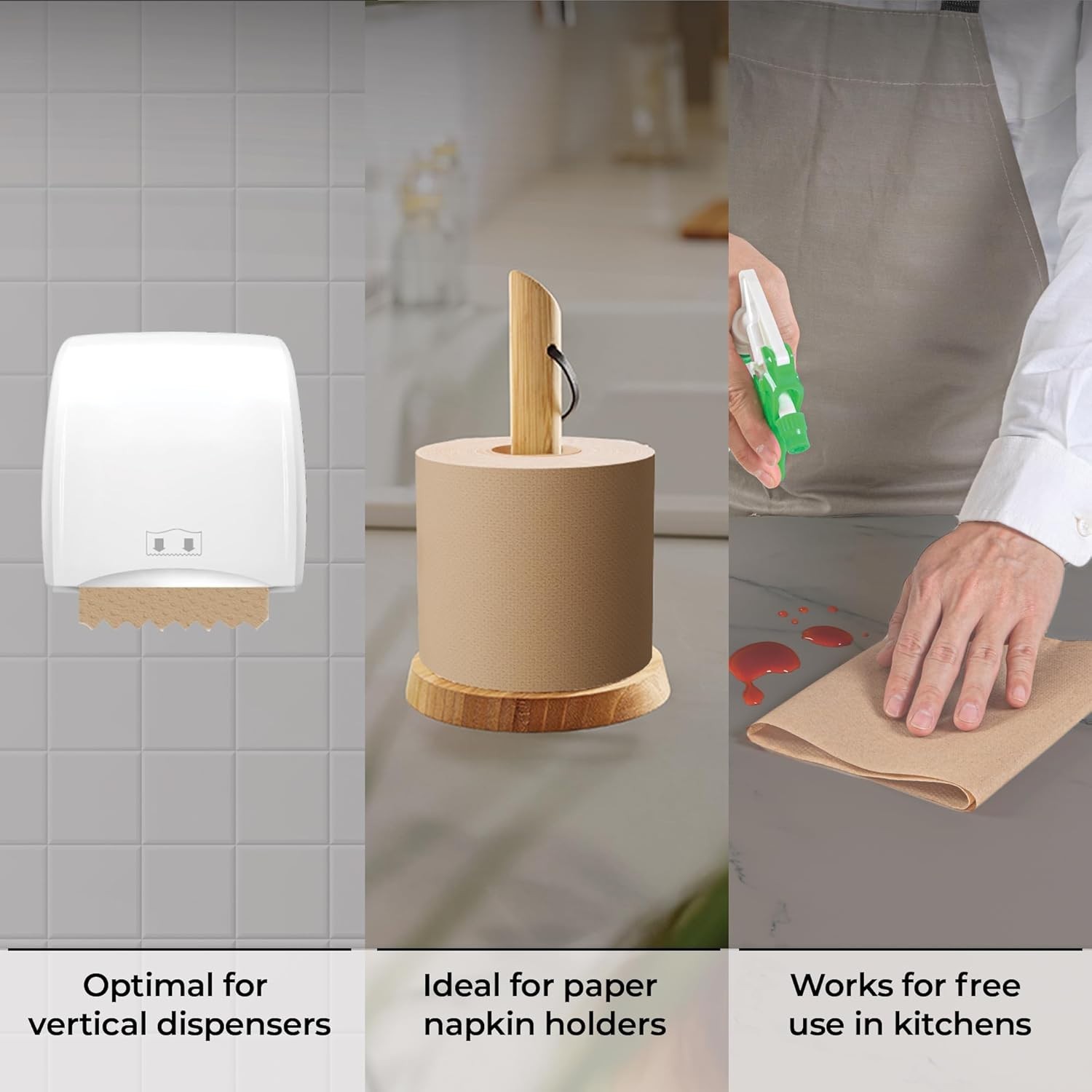Universal Dispenser 600 ft Paper Towel Roll – Durable, Dye-Free & Eco-Friendly