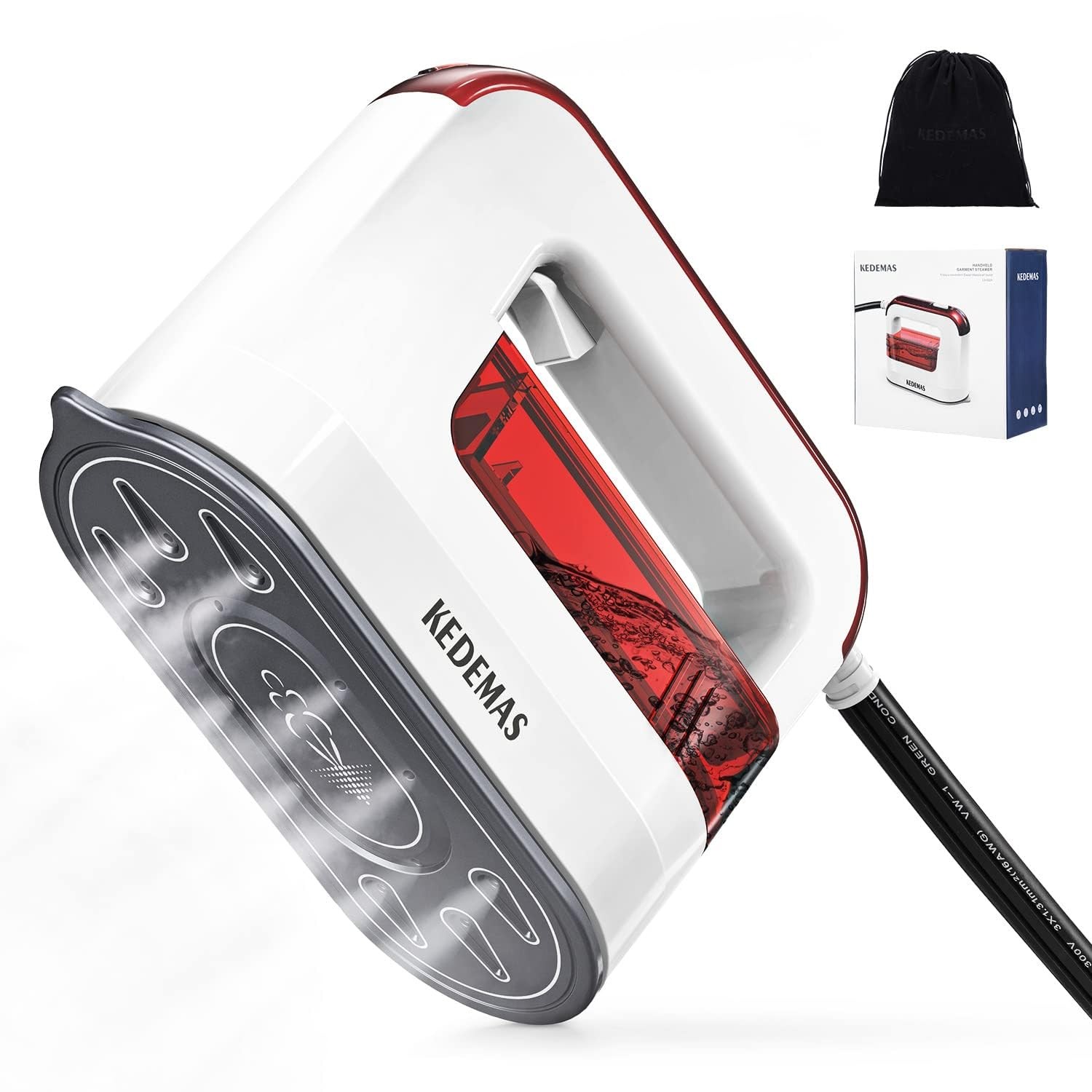 Portable Steamer Iron, 1300W Travel Mini Iron, Ideal for All Fabrics, Horizon…