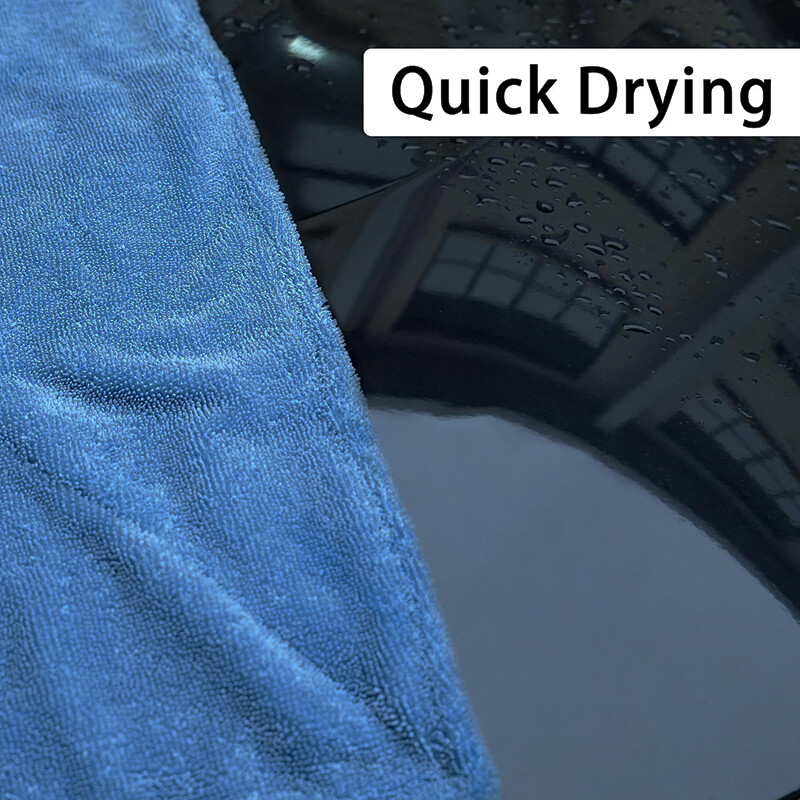 Water Absorbing Car Wash Microfiber Drying Towel Twisted Loop 24 x 16″ 1200GSM