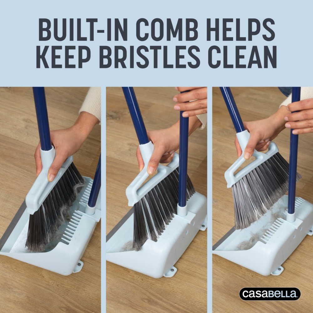 Casabella Upright Sweep ; Multipurpose, Multi-Surface Floor Cleaning Tool