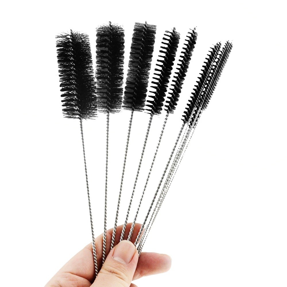 US Nylon Straw Brush Cleaner Bottle Tube Pipe Small Long Cleaning 1-10Set