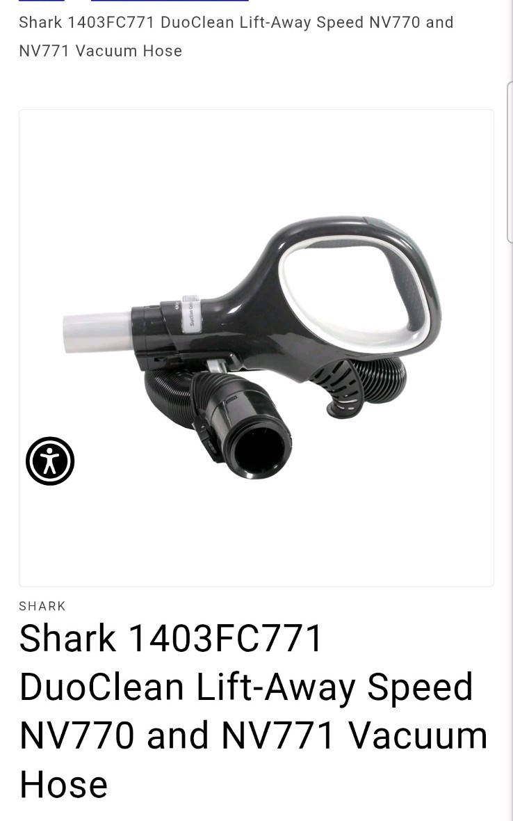 Shark Apex Duo Clean NV771 NV770 OEM Vacuum HANDLE WITH HOSE TUBE ASSEMBLY *New*
