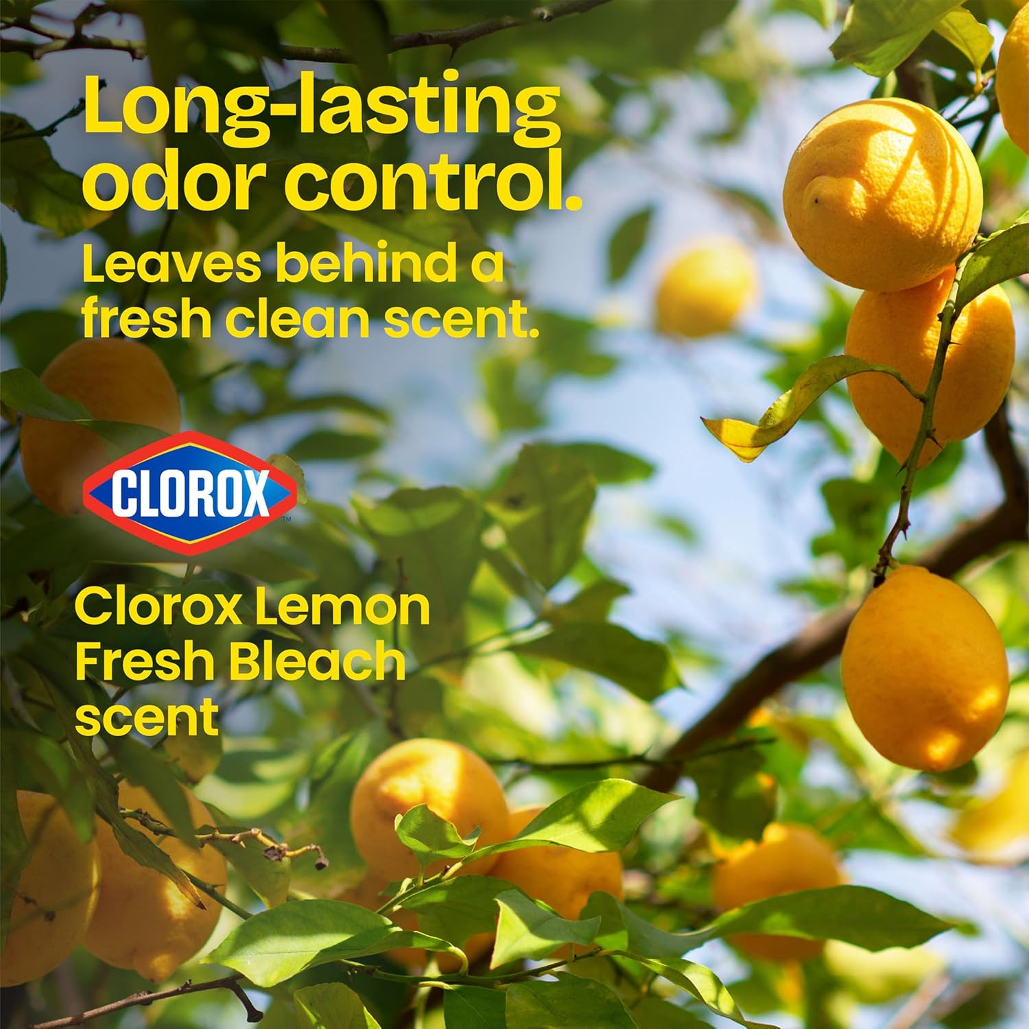 Small Drawstring Trash Bags with Clorox, 4 Gal, Lemon Fresh Bleach, 34 Ct (Packa