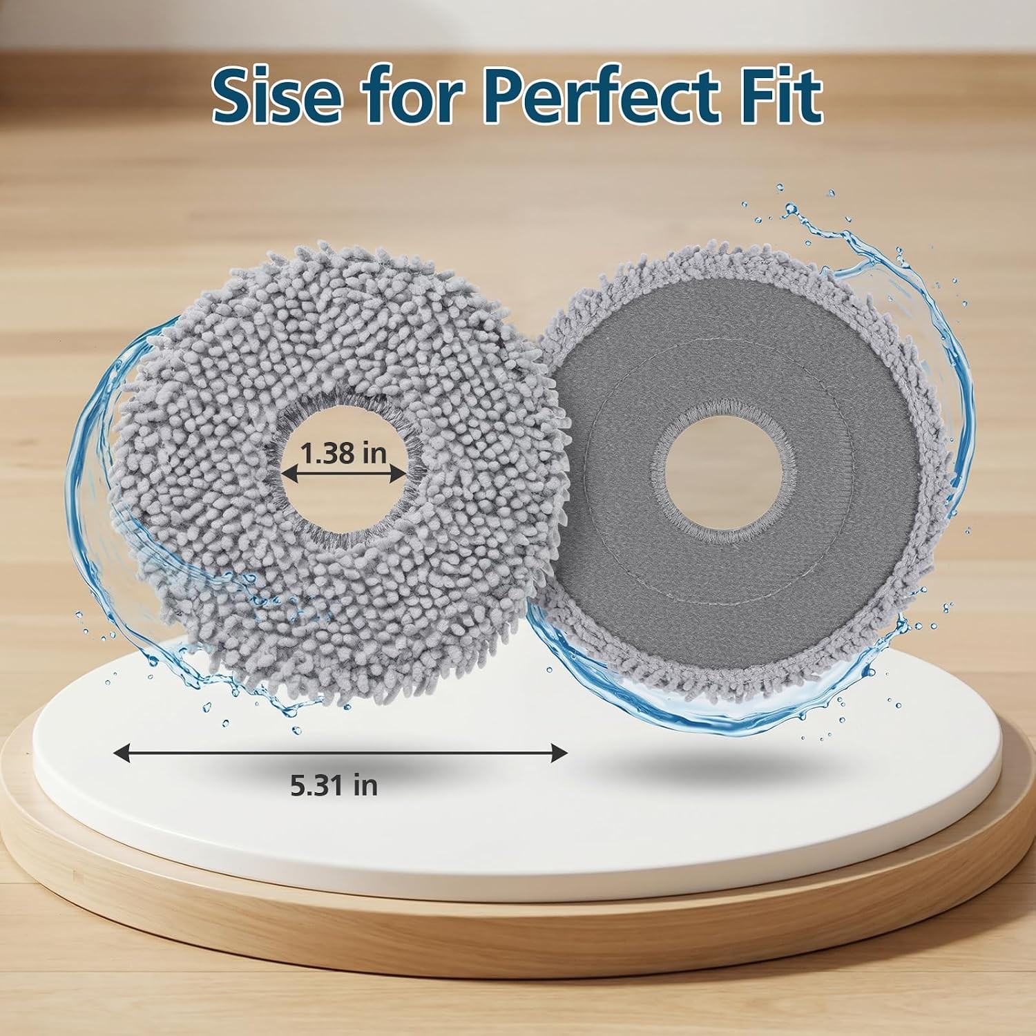 10 Pack Mop Pads for Roborock Qrevo S Pro, Qrevo S5V, QV 35A, Saros 10R | and