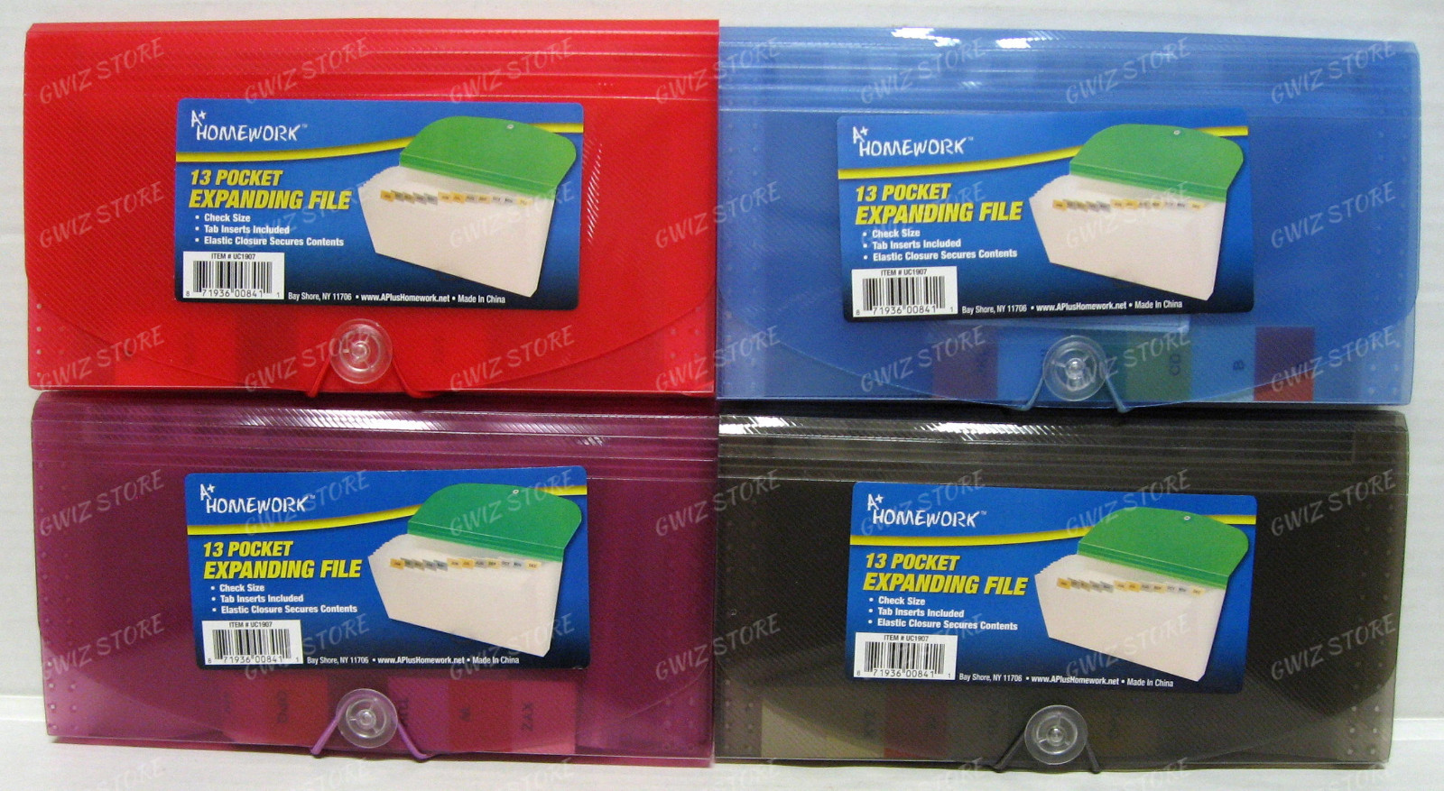 13 Pocket Expanding File & Coupon Organizer Check Size # UC1907