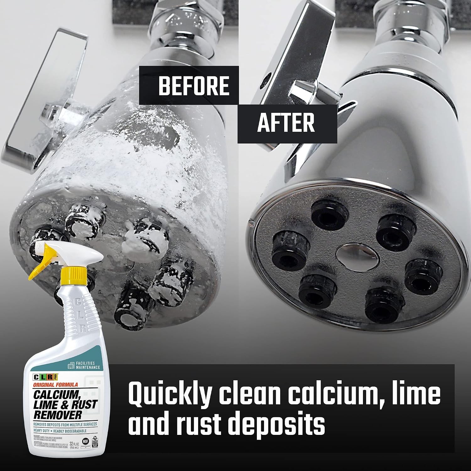 PRO Calcium Lime & Rust Remover – Quickly Removes Calcium and Lime Deposits