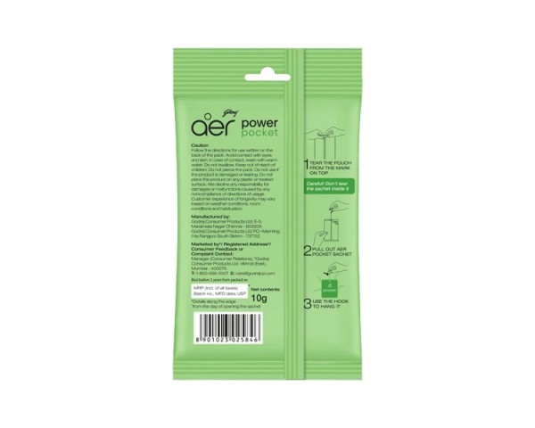 aer Power Pocket Air Freshener – Jasmine Floral Delight – 6 count