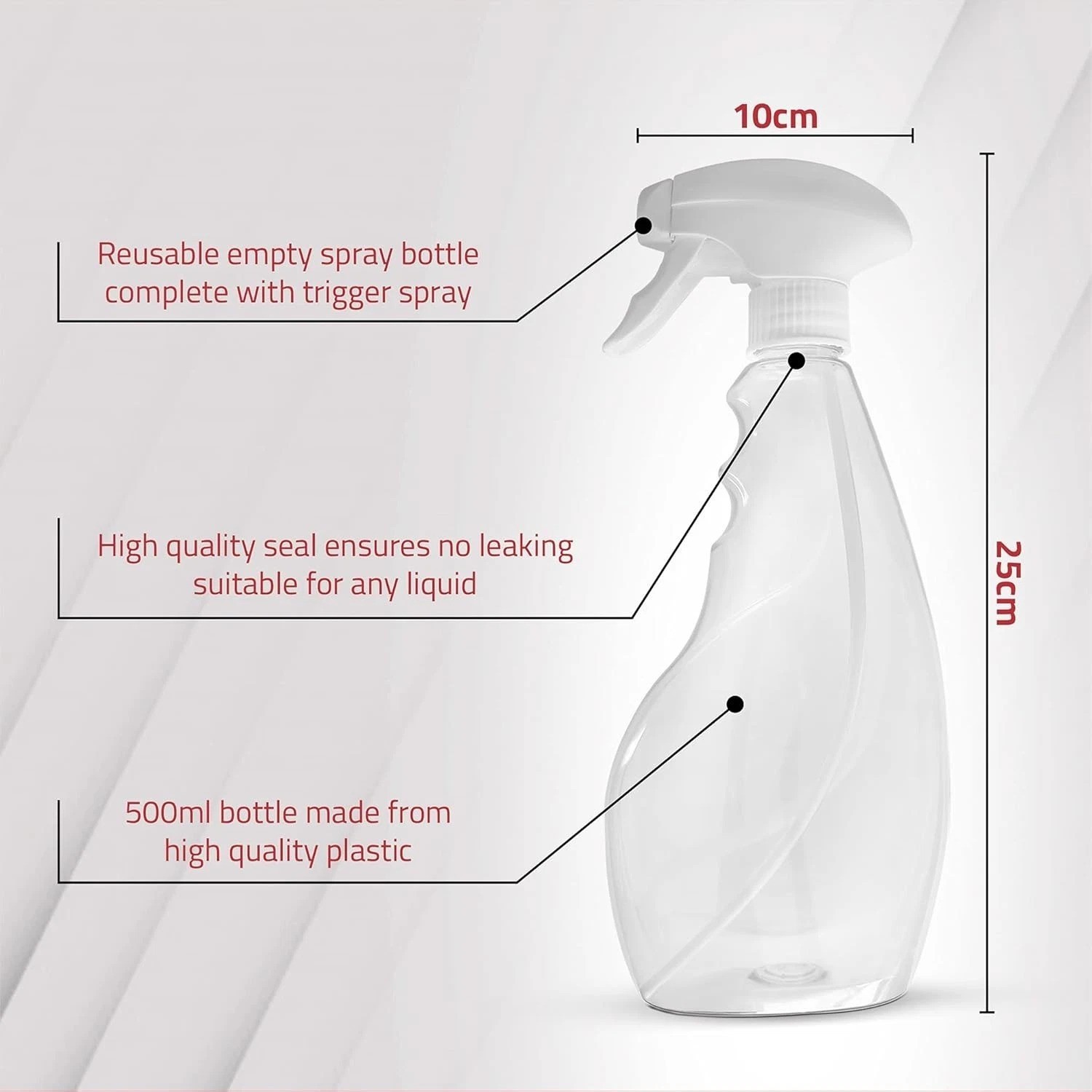 Large 17oz Spray Bottles For Cleaning Solutions and Gardening, Plant, Water, …