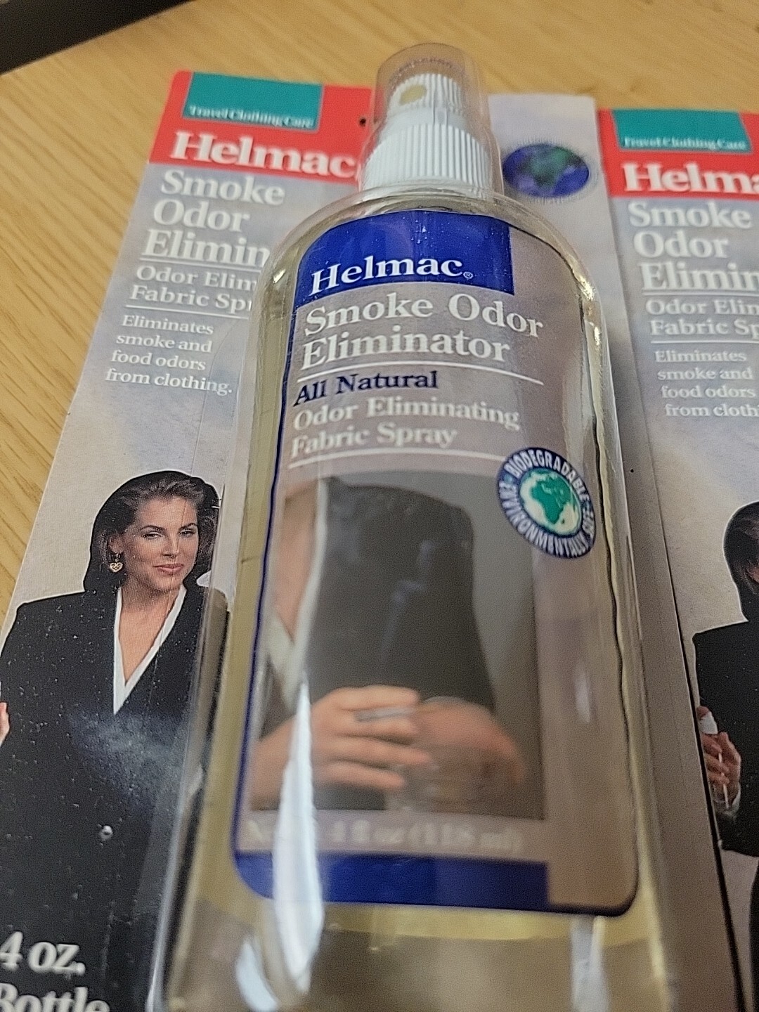 2ea Helmac Smoke Odor Eliminator 4oz Spray Bottle – Sealed – See Pictures!