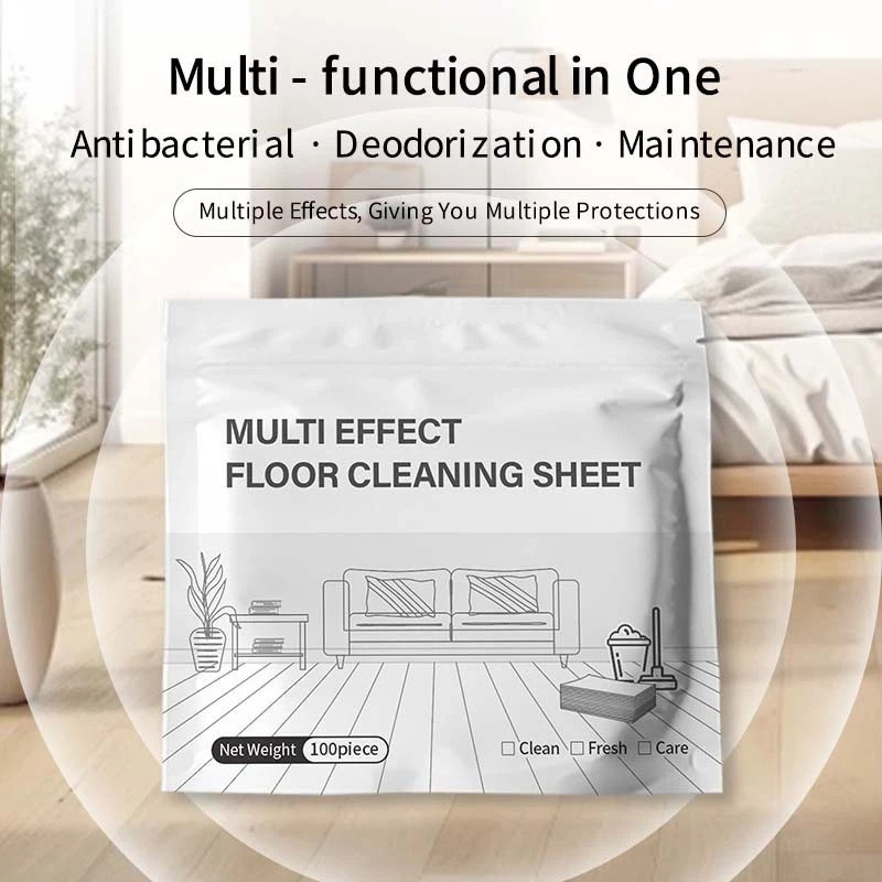 100pcs Multi-Surface Floor Cleaning Sheets Multiple Effect Floor Cleaner Wipes