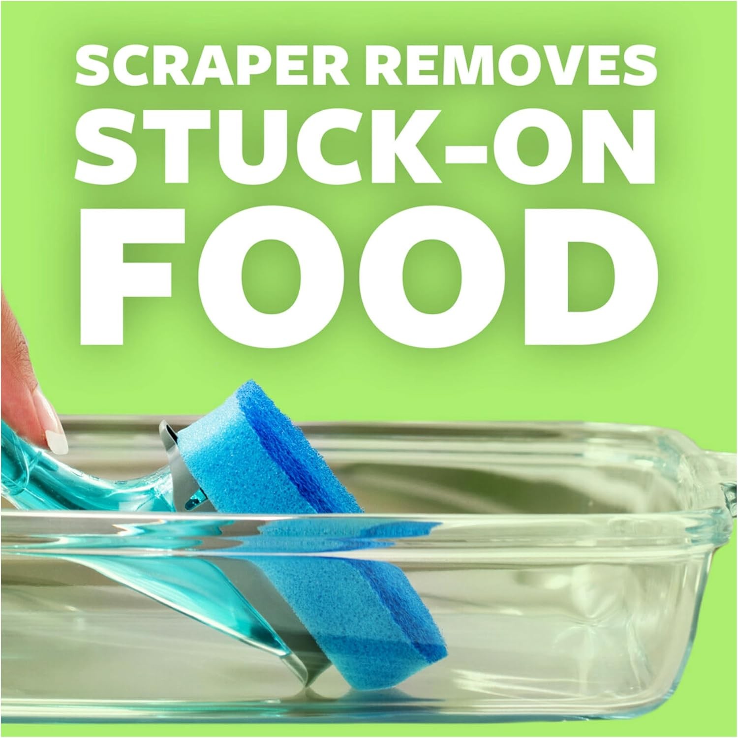 Scotch-Brite Zero Scratch Dishwand, Dishwasher-Safe Scrub Wand with Built 1 Pack