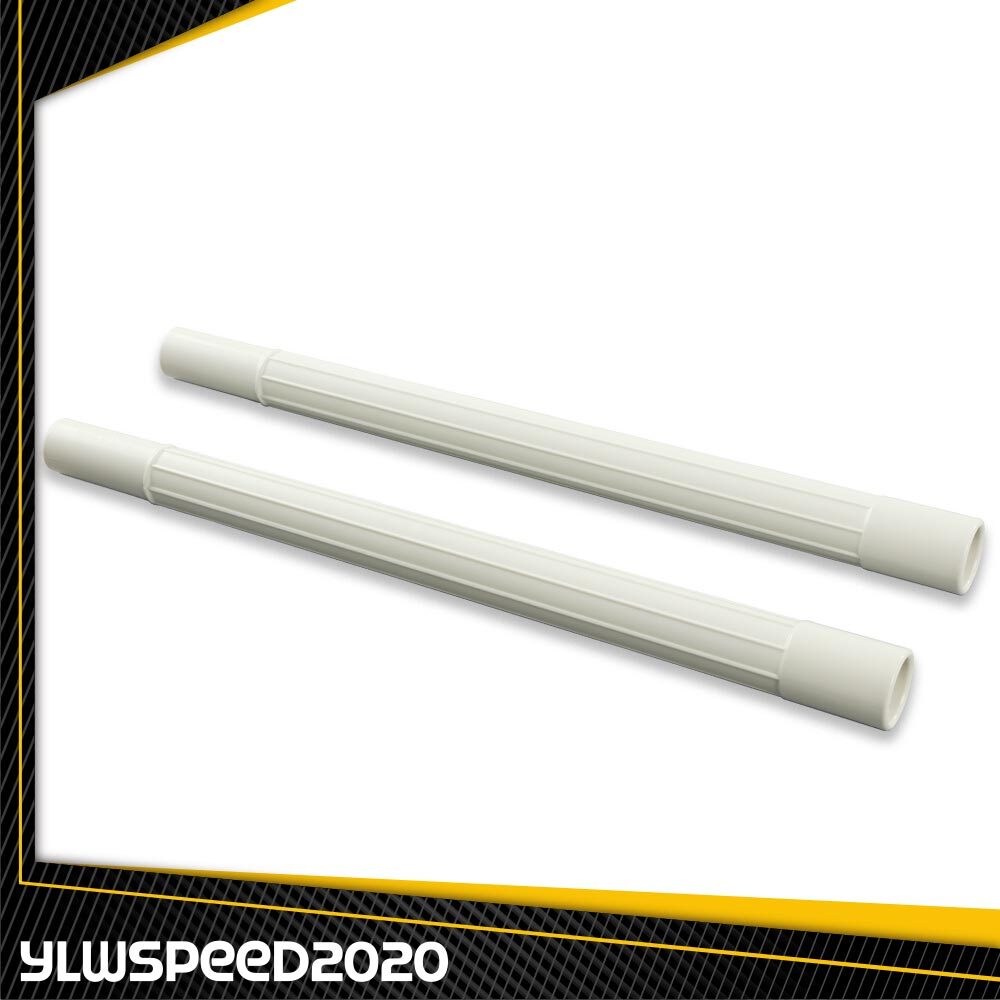 2X Vacuum Attachment Wand Pipe Hose Tool Extension 1.25″ White Plastic New