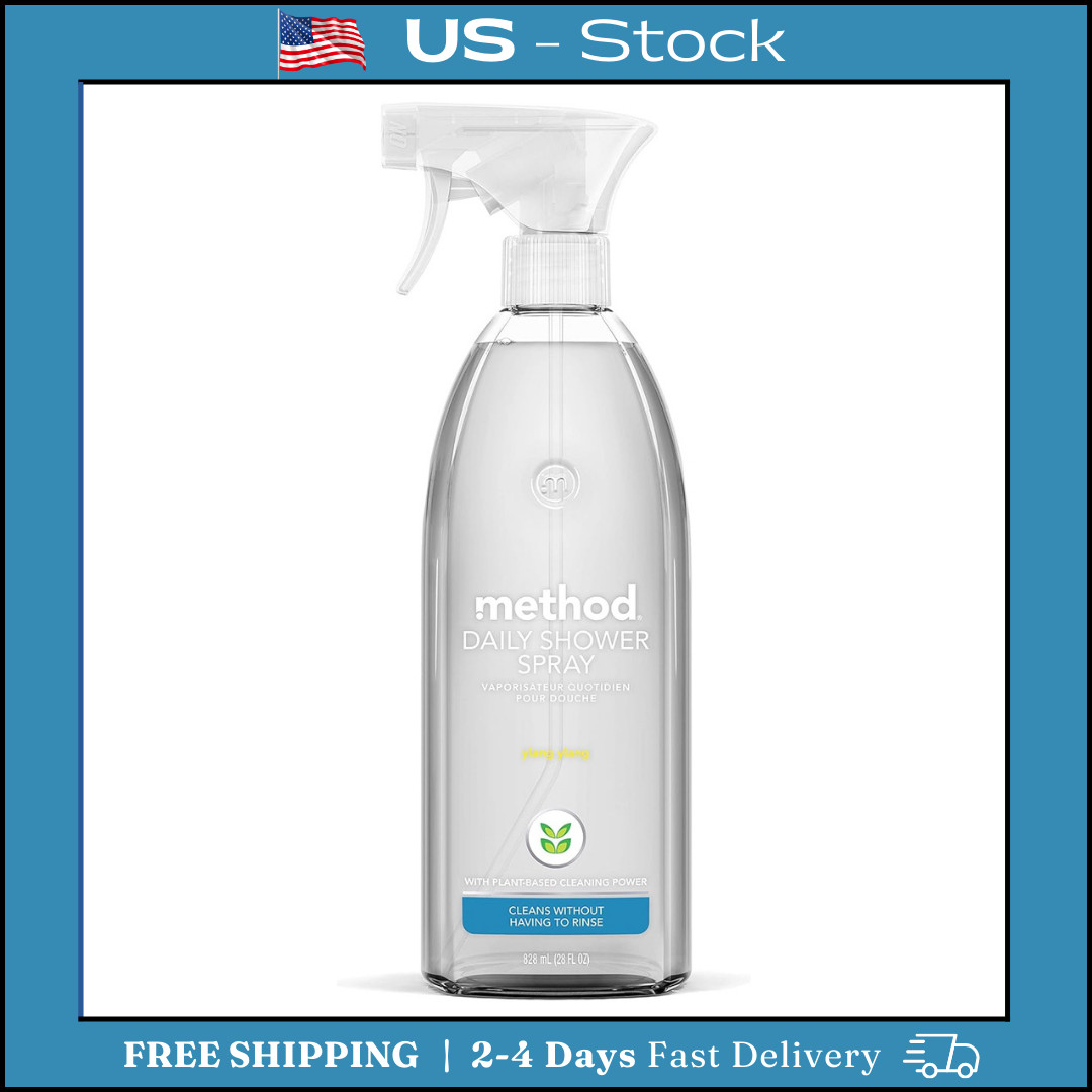 Method Daily Shower Spray Cleaner No Rinse Plant Based Ylang Ylang 28 fl oz 1 pk