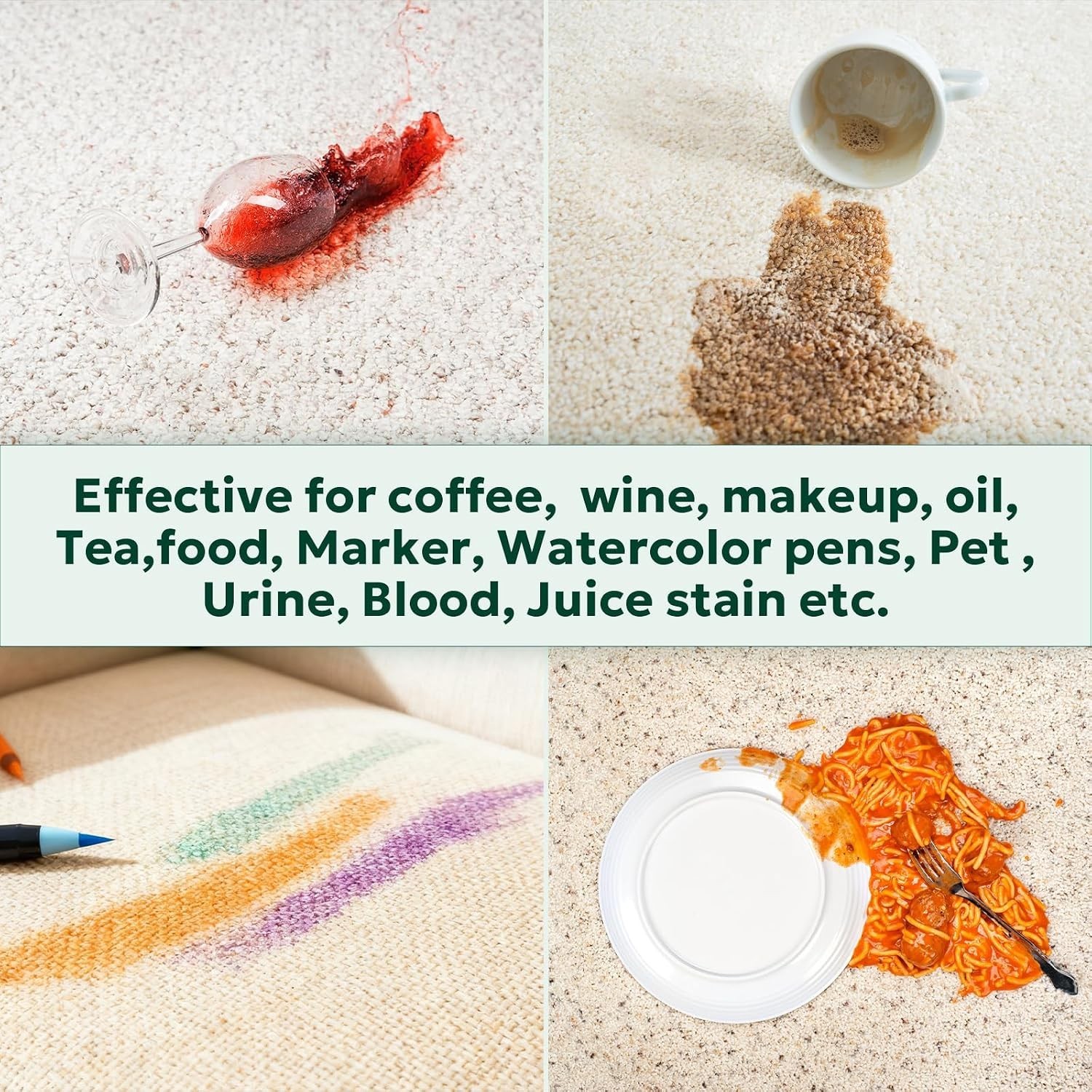 Couch Stain Remover Spray: Multi-Surface Upholstery Cleaner | Pet-Safe Non-Toxic