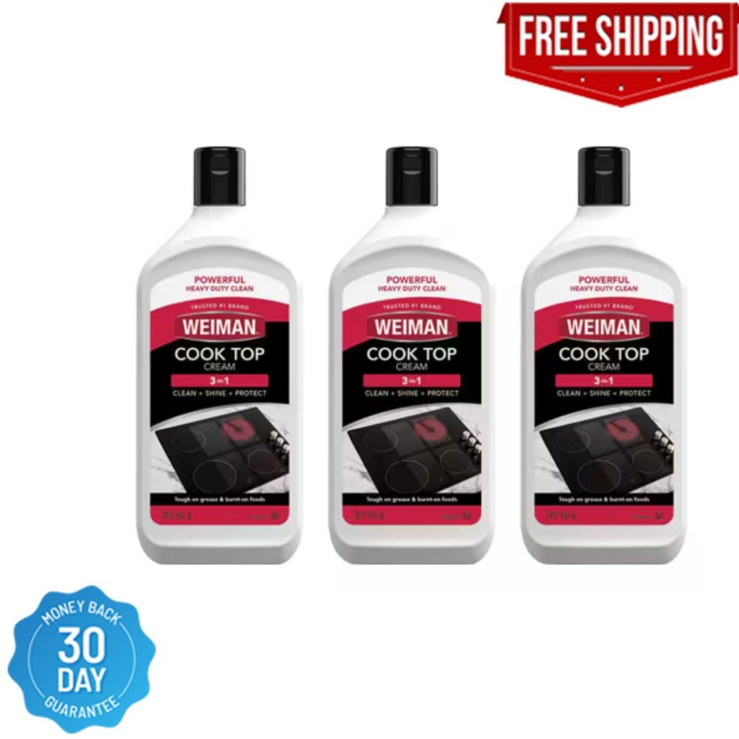 Weiman 20 oz. Glass Cook Top Cleaner and Polish (3-Pack)