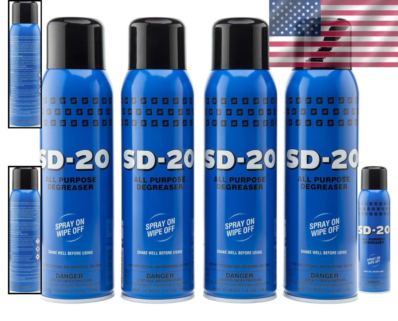 SD-20 All-Purpose Cleaner – 4 Pack, Spray-Wipe Off, Safe for Washable Surfaces