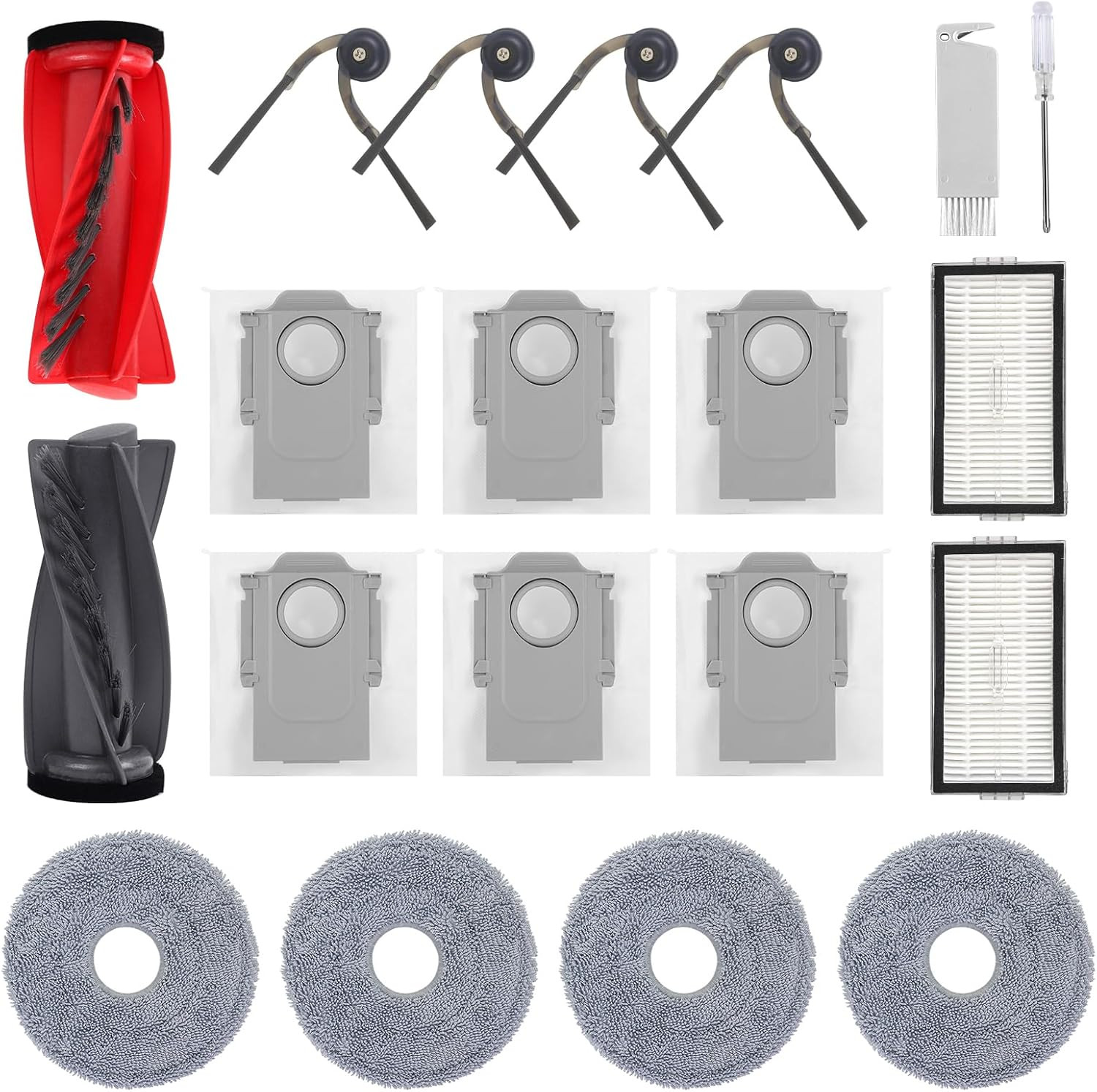 Roborock Replacement Accessories Kit for Saros 10R/20 Qrevo Curvx Edge 2 Pro QX