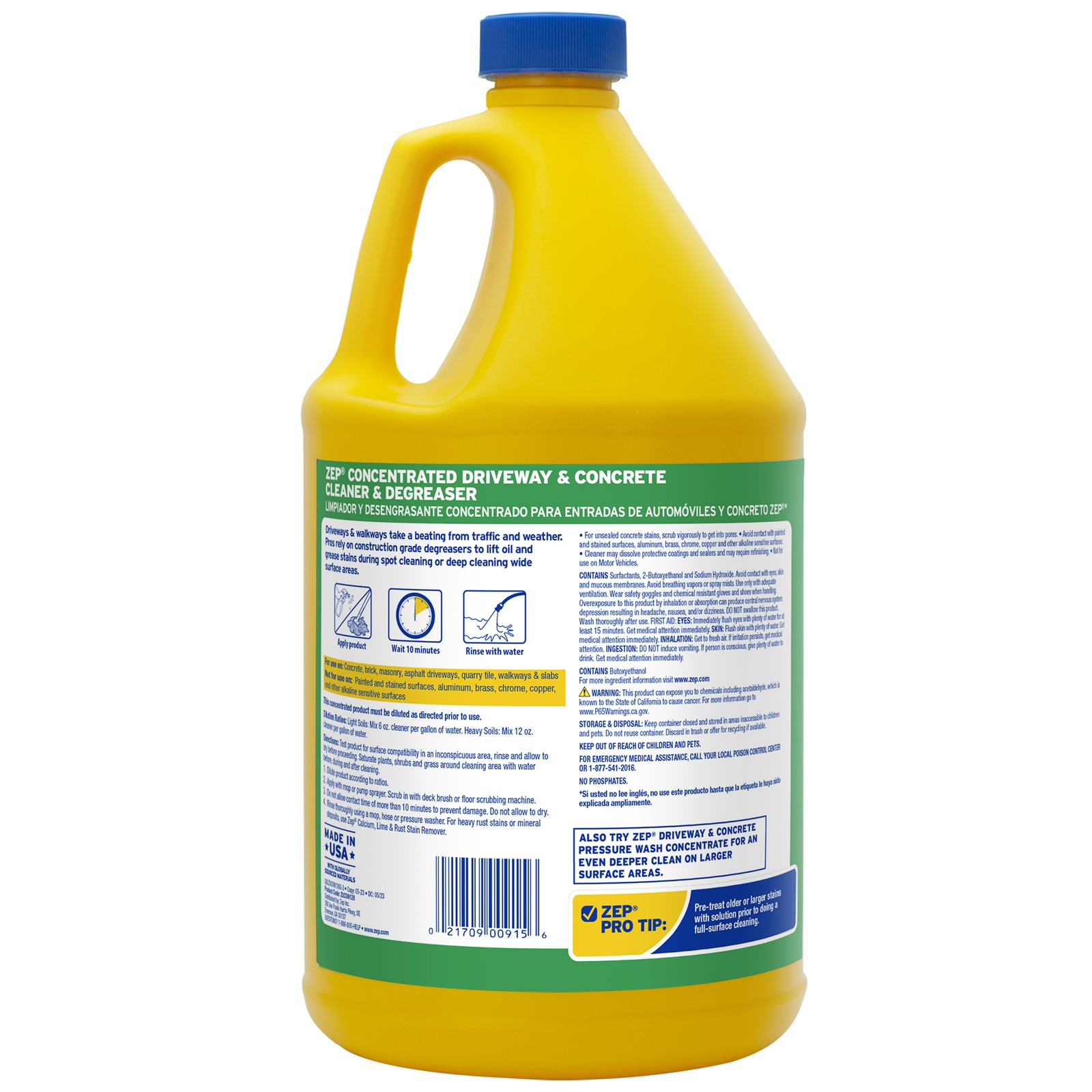 Zep Driveway, Masonry and Concrete Cleaner and Degreaser