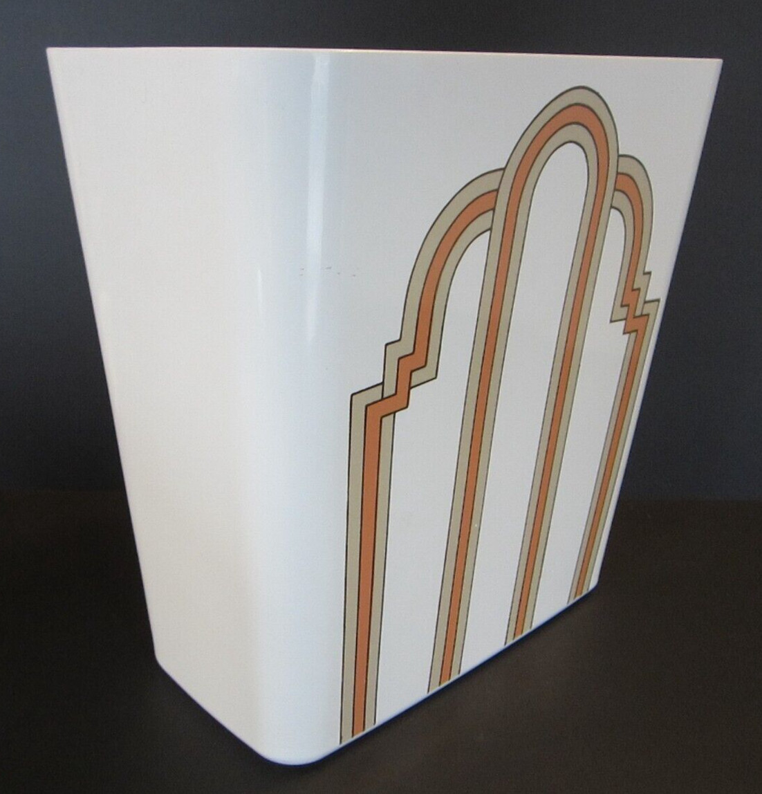 Art Deco Nouveau Garbage Bin Trash Can McGregor Bath Fashion Wastebasket Vintage