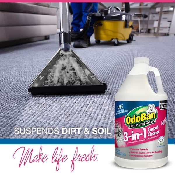 1 Gal. 3-in-1 Carpet Cleaner, Concentrated Carpet Cleaning Solution, EPA Safer C