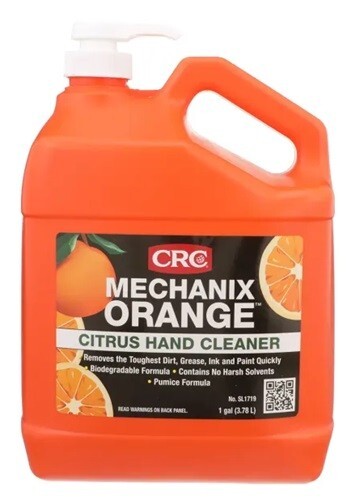 CRC Mechanix Orange? Citrus Lotion Hand Cleaner w/Pumice, 4 Gal 1 Case