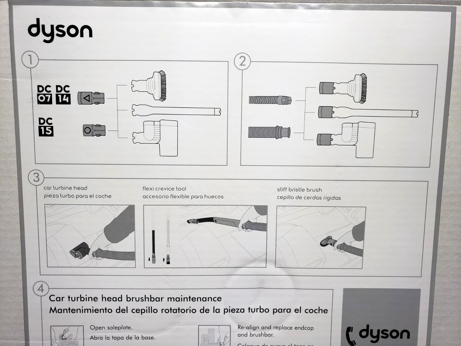 Genuine Dyson Vacuum Attachment Set Car Cleaning Kit FREE Shipping