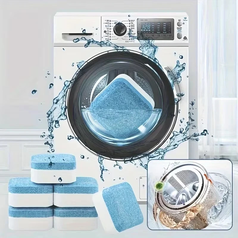 12/24 Pcs Washing Machine Cleaner Descaler Deep Solid Cleaning For HE Tablets