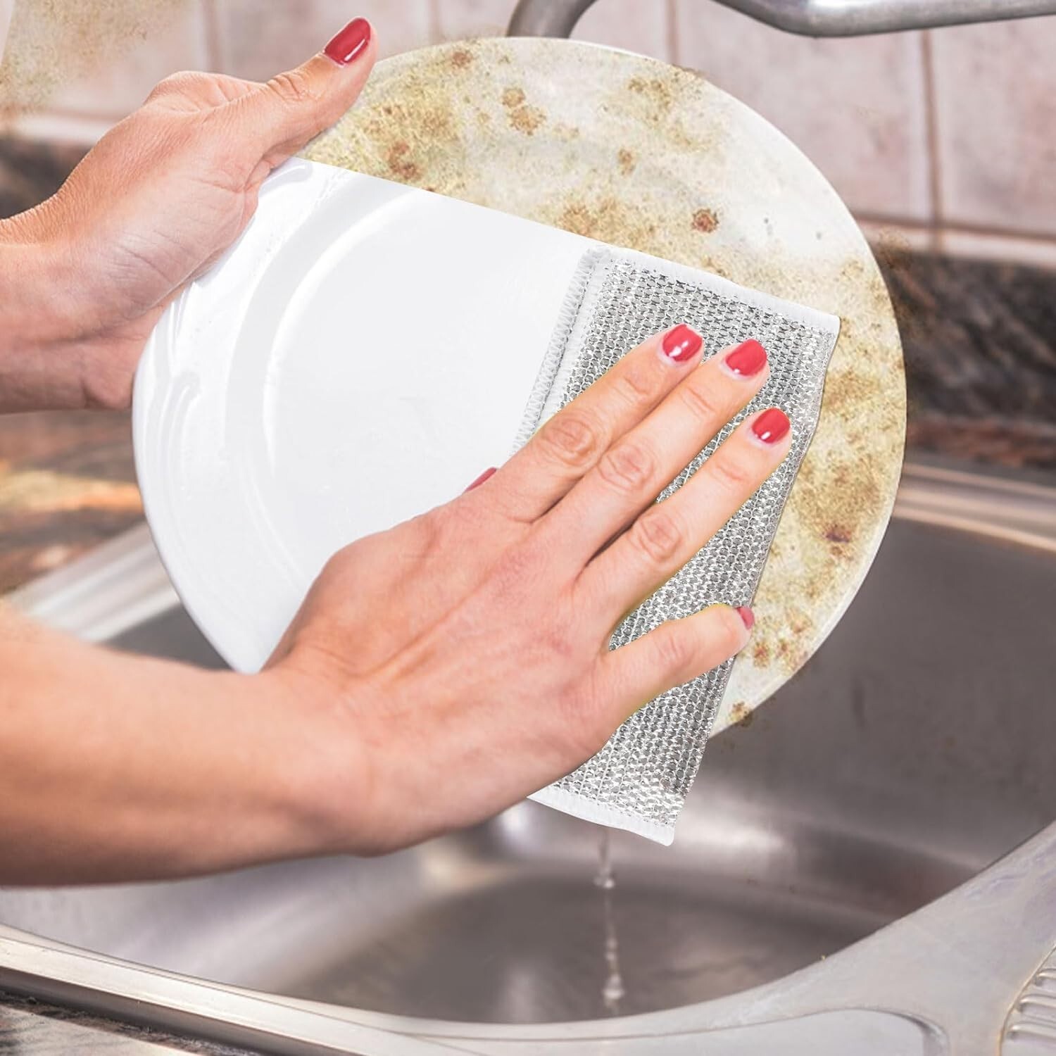 10PCS Multipurpose Wire Dishwashing Rags for Wet and Dry, Multipurpose Wire Dish