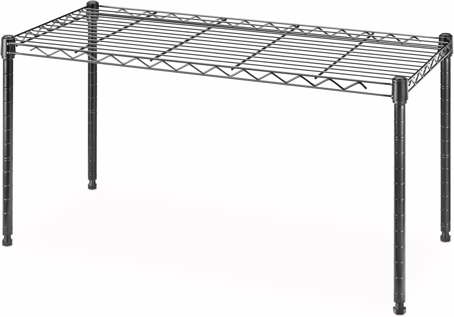 Black Shelving Units Wire Rack Storage Organizer 30″ L x 14″ W x 15″ H