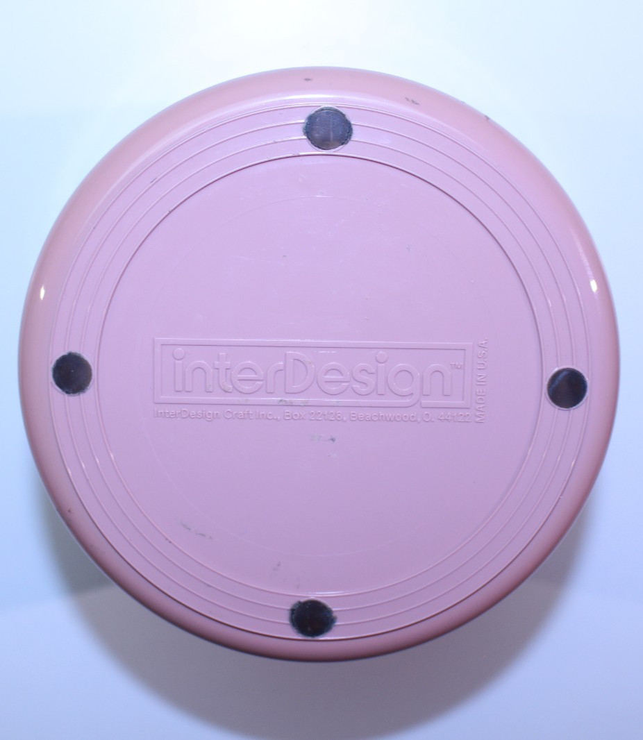 VTG InterDesign Swivel Organizer Mauve 4 Tier USA Circular Container Pink Auth.