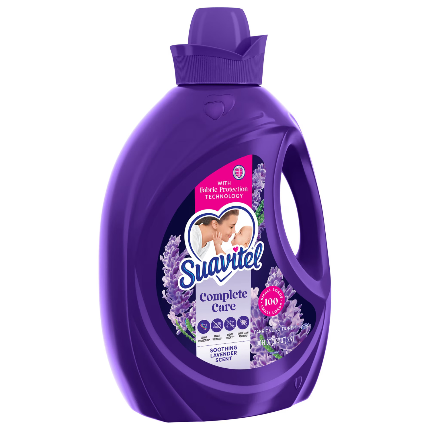 Suavitel Complete Fabric Softener Lavender 100oz 100 Loads, 4 Pack