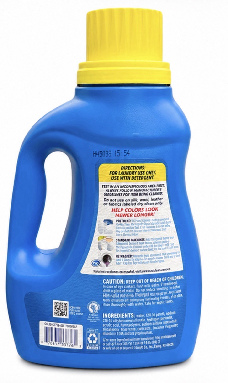 OxiClean Color Boost Laundry Brightener Liquid Fresh Scent, 45 oz