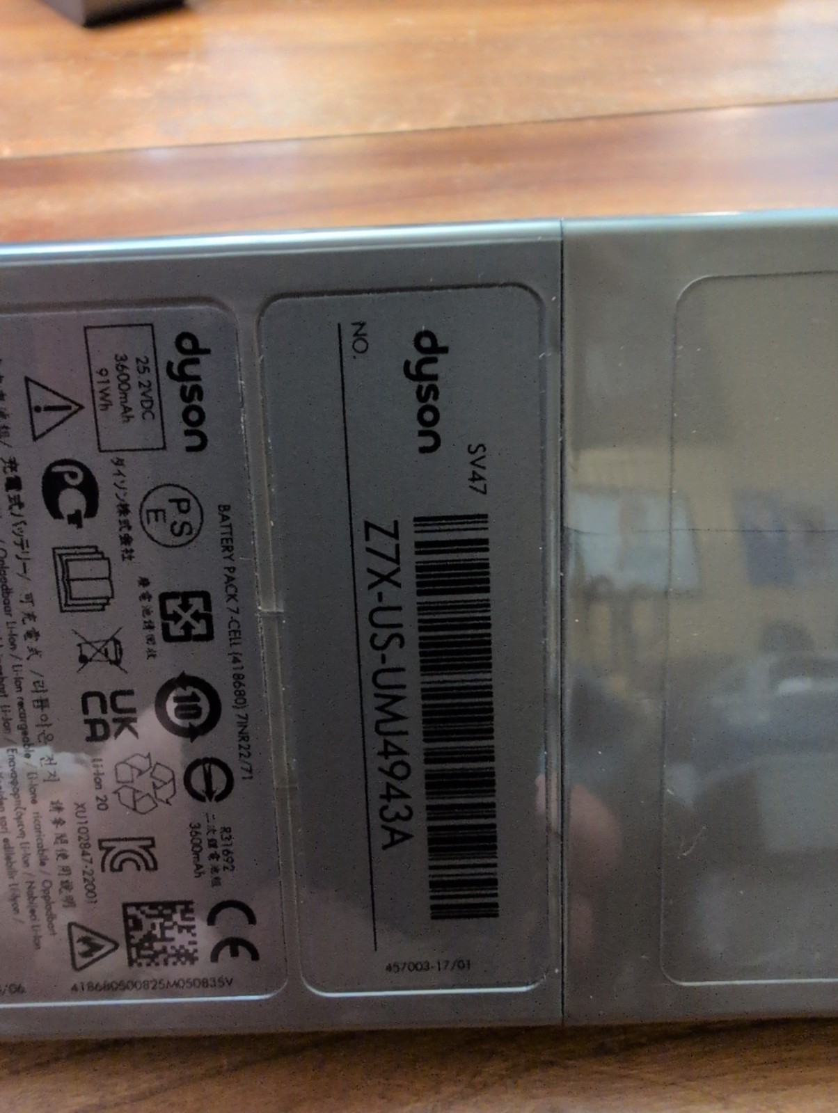 Dyson V15 Detect 25.2V Li-ion Click-in Battery Replacement Genuine Part – New