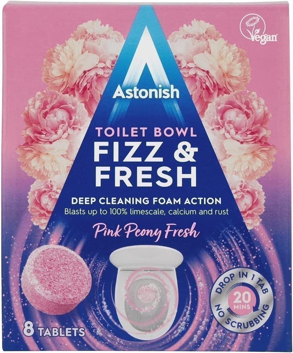 Astonish Foaming Eucalyptus Fresh Fizz & Fresh Bathroom Toilet Bowl Cleaner -…