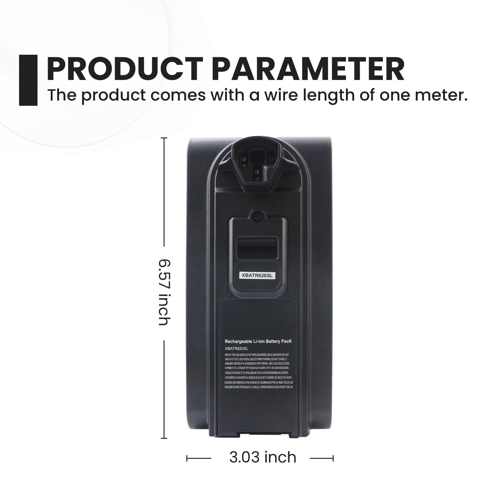 21.6V 2500mAh Replacement Battery for Shark Cordless Vacuum IZ540H IZ562H IZ500