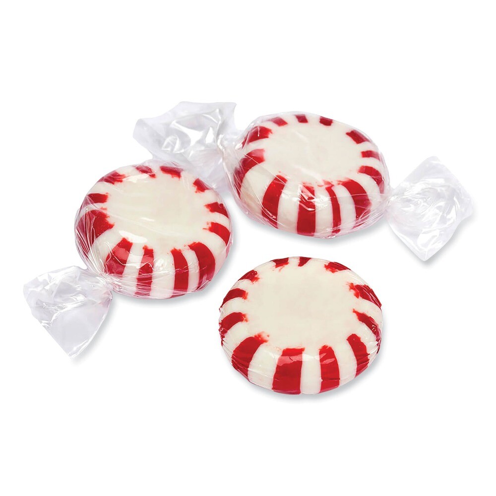 Office Snax 670 1 lb. Bag Candy Assortments – Starlight Peppermint Candy New