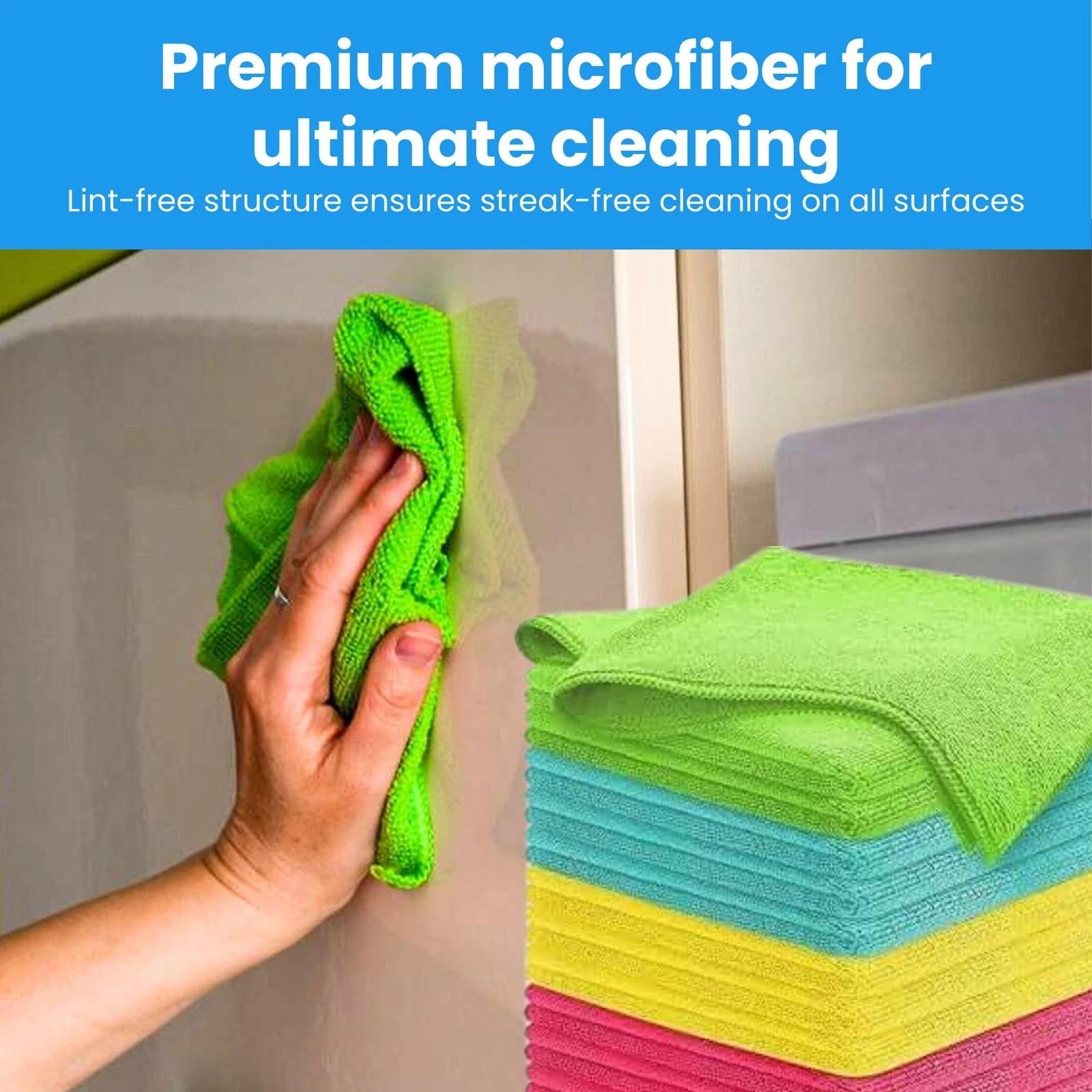 Micro Fiber Cloth for Cleaning 12 Pack – 12 X 12 Inches – Rags for Cleaning H…