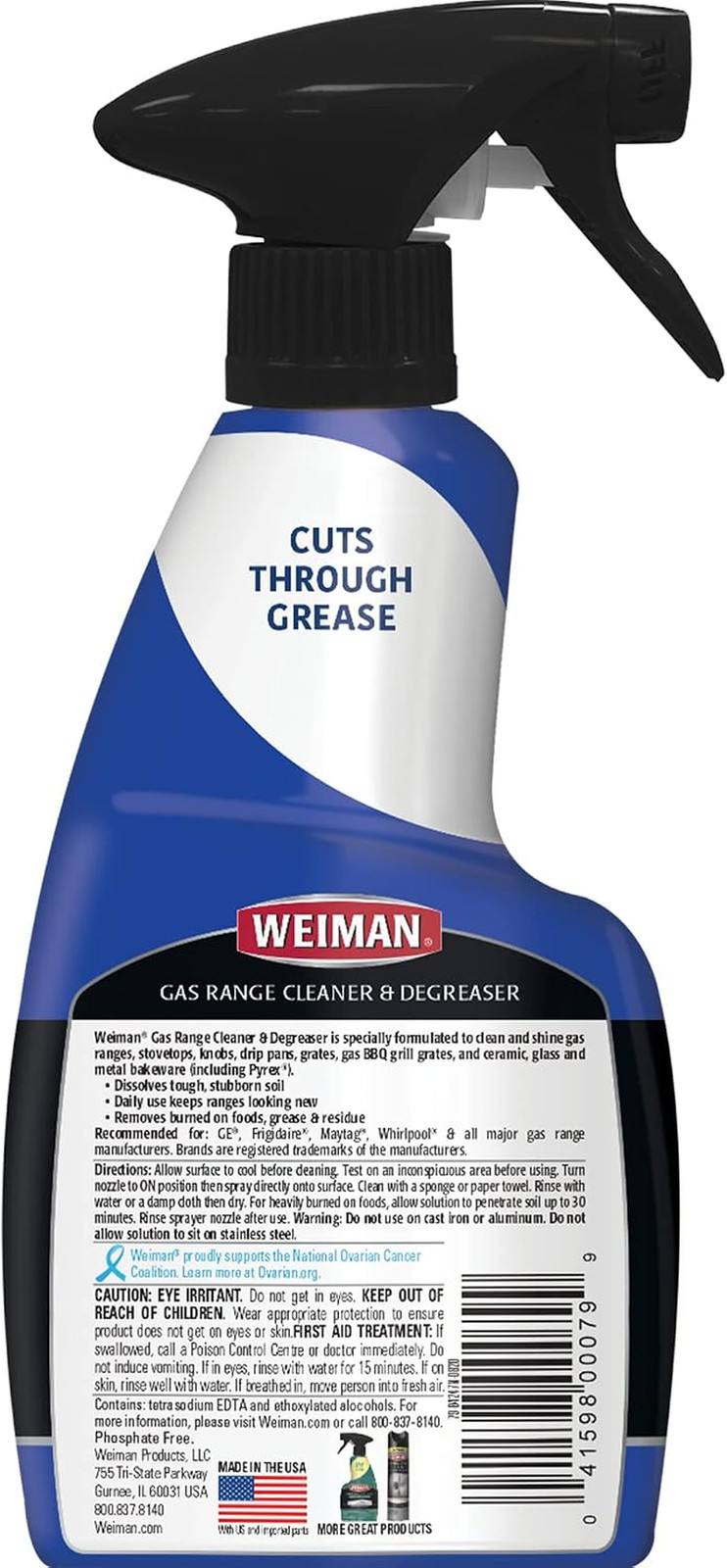 Heavy Duty Gas Range & Stove Top Cleaner and Degreaser – 2 Pack, 24
