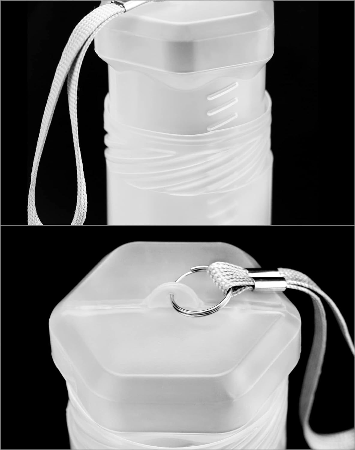4-Pack Extendable Artist Storage Tubes 8.5–15in, 2.4in, Translucent Lanyard Case