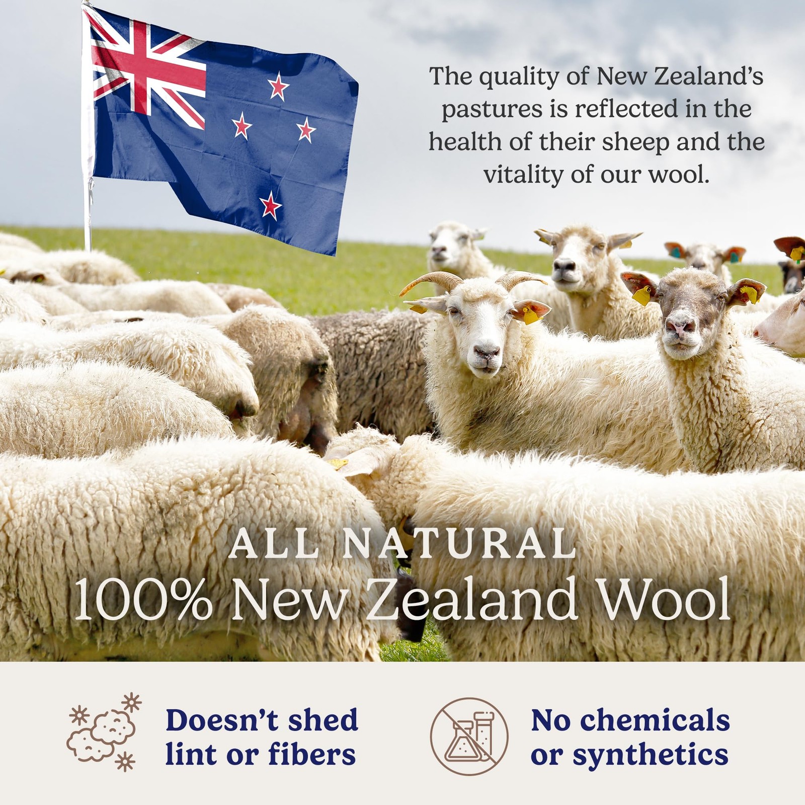 Handy Laundry Wool Dryer Balls – Natural Fabric 6 Count (Pack of 1),