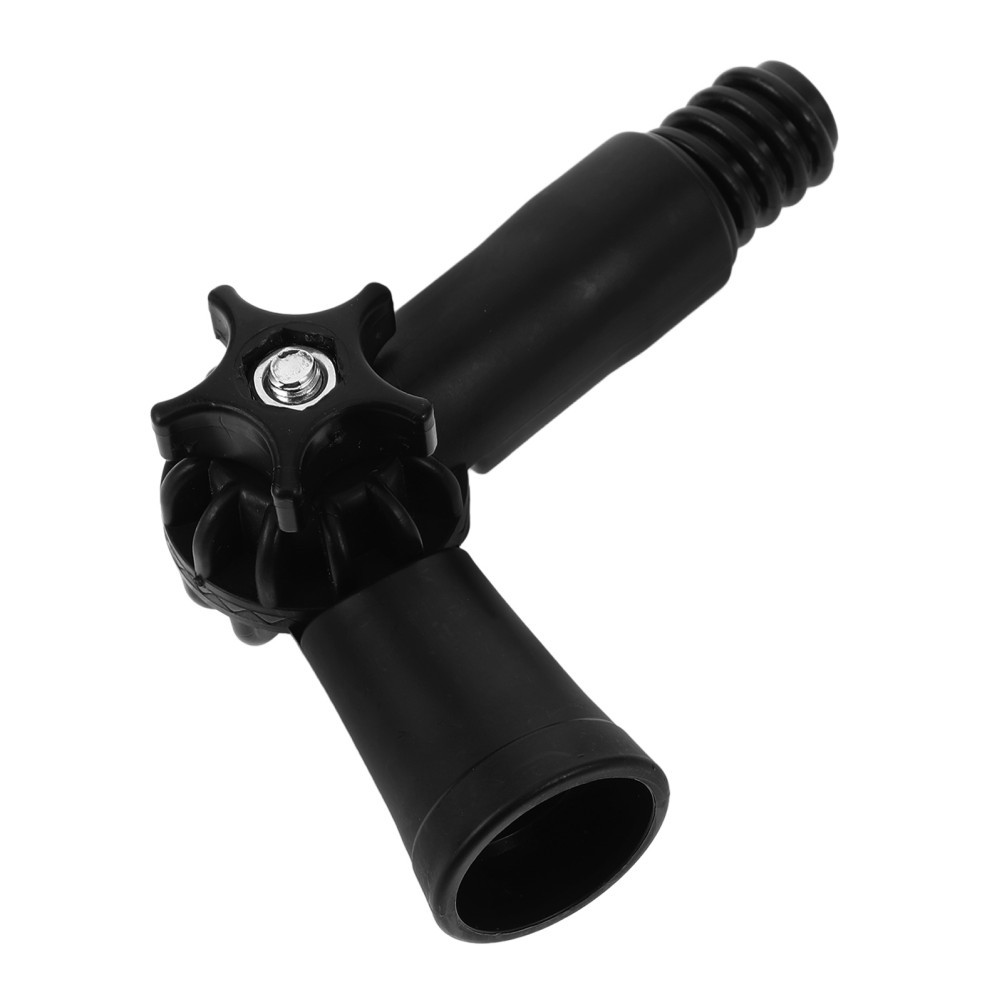 Reusable Plastic Angle Adapter for Extension Pole Home Cleaning Tool Black