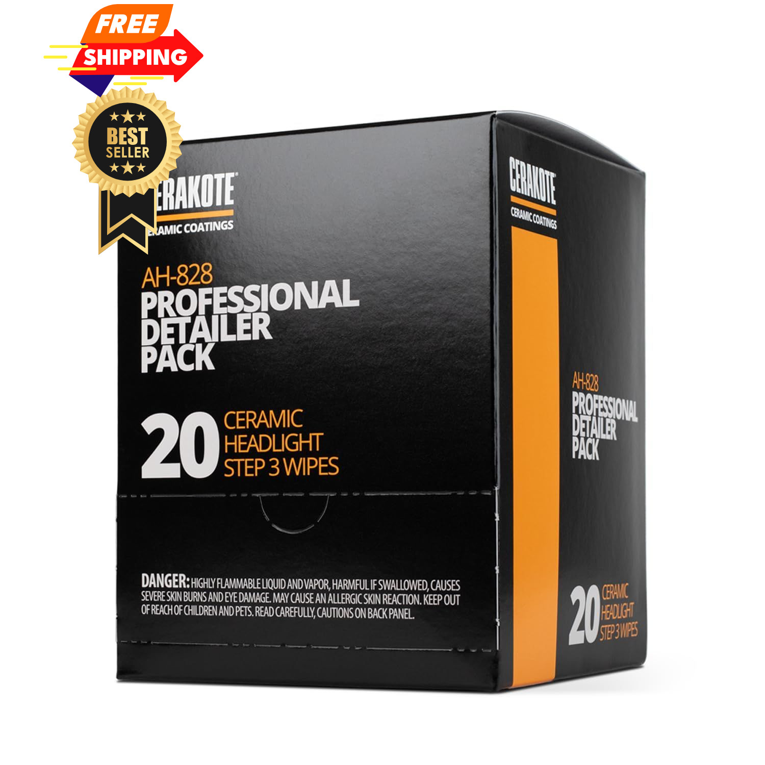 CERAKOTE® Ceramic Headlight Restoration Professional 20x Step 3 Wipes