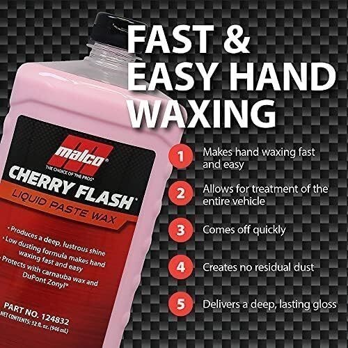 Flash Liquid Paste Wax Lasting Gloss Protection Vehicles High Quality 1 Gal.