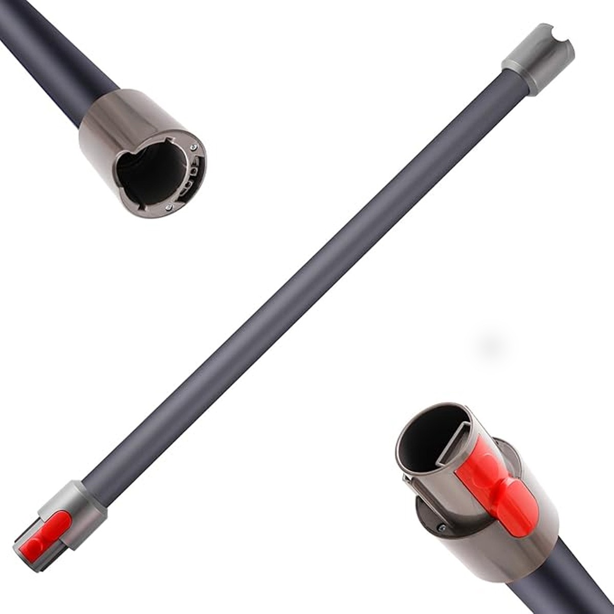 Replacement Wand Extension Tube for Dyson V7 V8 V10 V15 Models Quick (Grey)