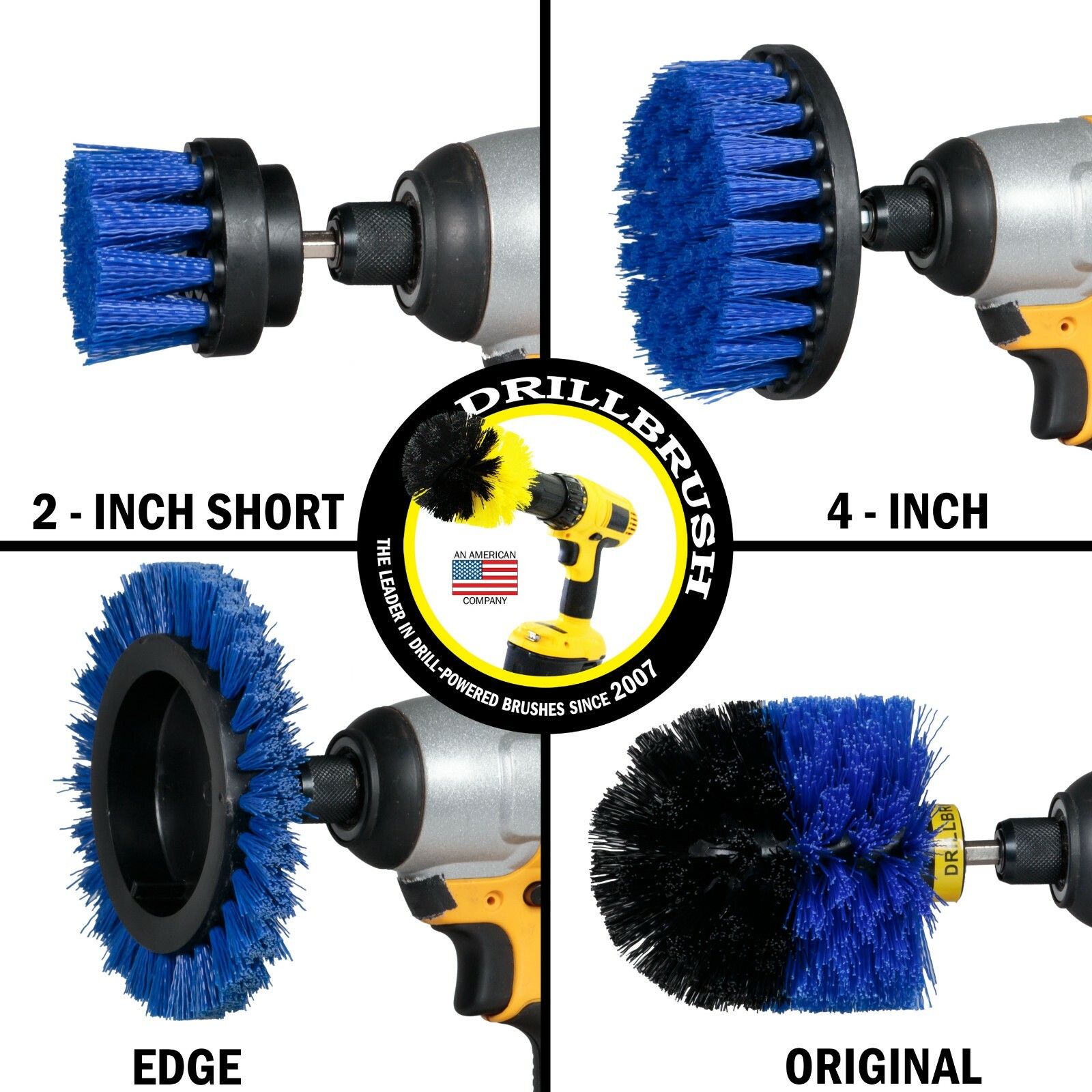 Boat Cleaning Drill Brush Attachment Set – Personal Watercraft Detailing