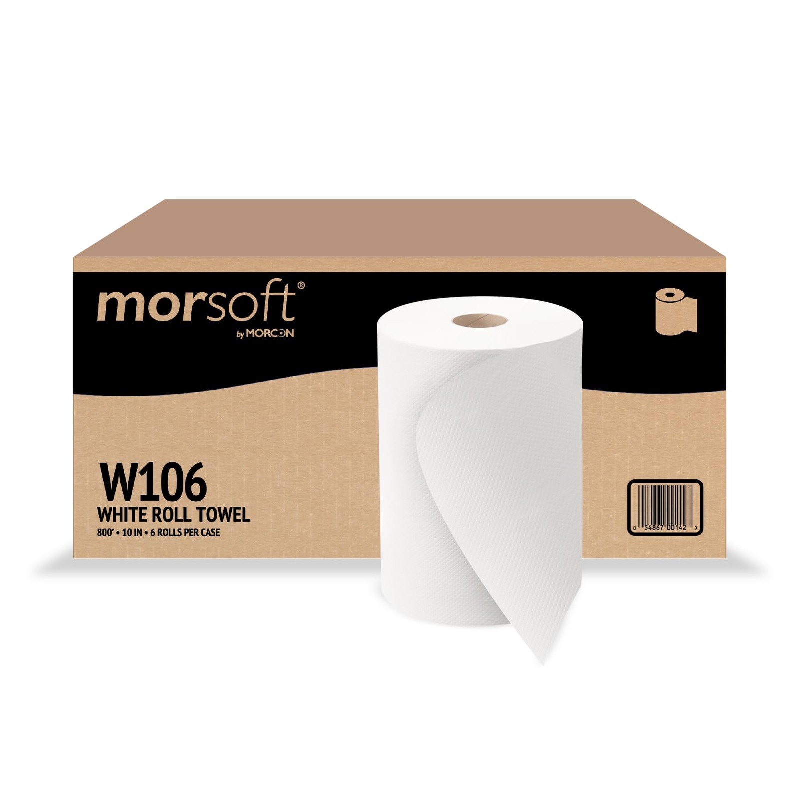 Morsoft by Morcon W106 Paper Towel Dispenser 6 Count (Pack of 1), White