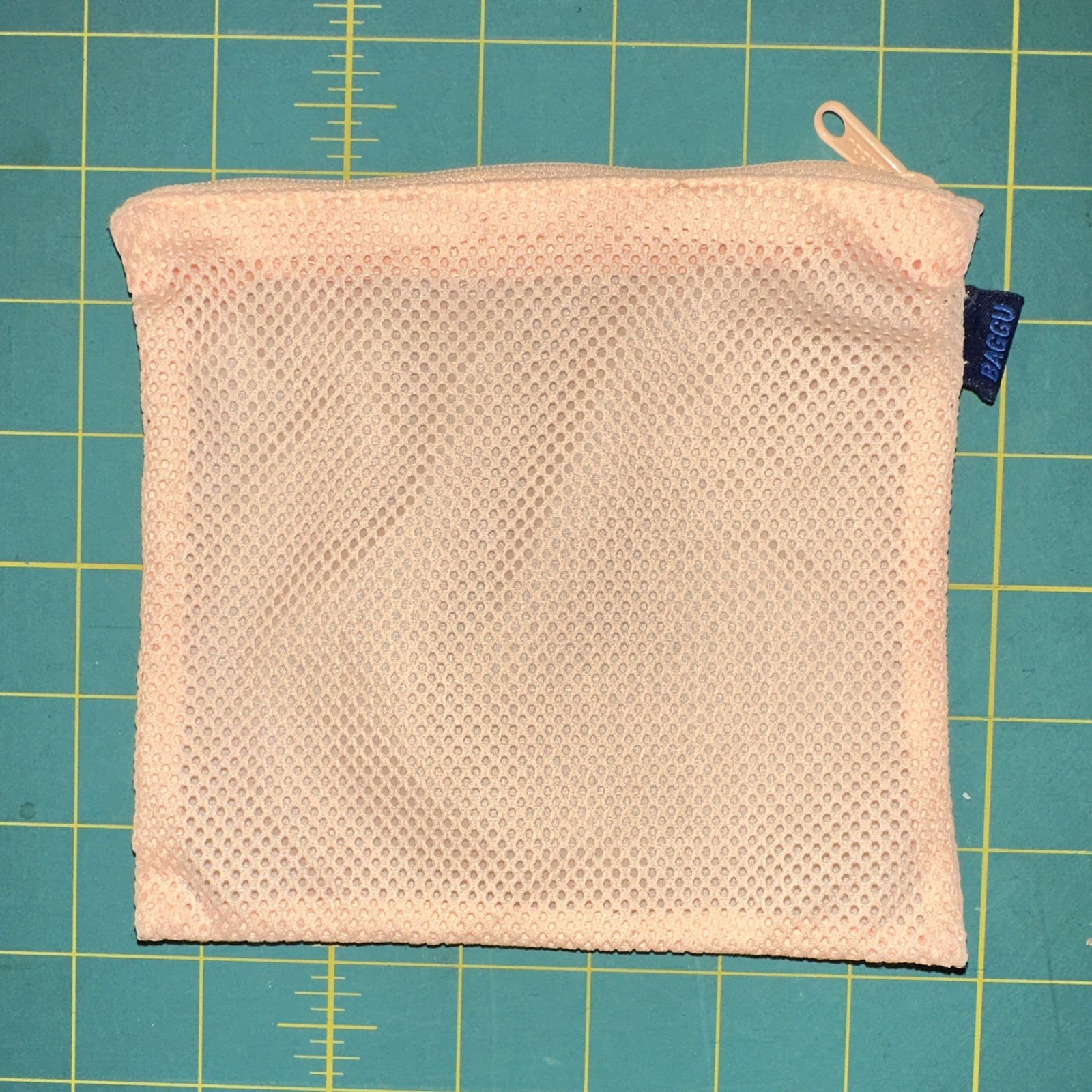 MESH BAGGU Cantaloupe Orange Nylon Reusable Shopping Bag Foldable w/ Zip Pouch
