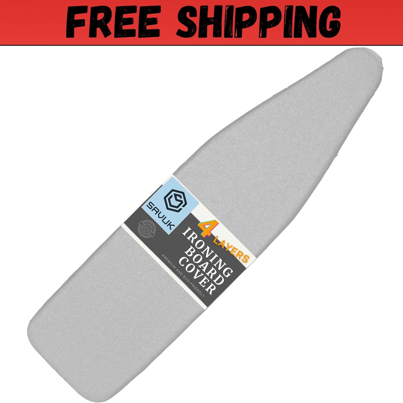 Ironing Board Cover and Pad Standard Size Silicone Coated 4 Layers 15×54 inch Ex