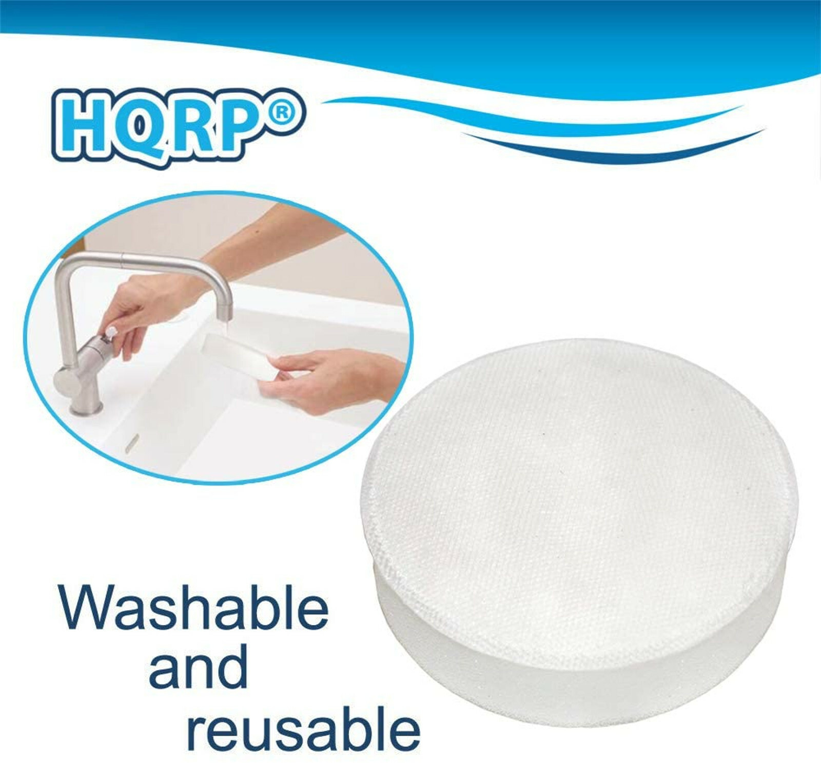 3x HQRP Foam Filters for Hoover LiNX BH50010PDI, BH50010, BH50015, BH50030