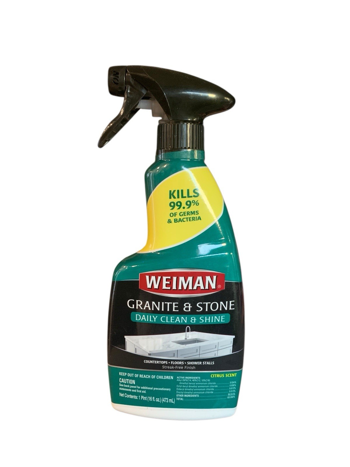 Weiman GRANITE & STONE Streak-Free CLEANER POLISH Marble Tile Floor Spray 473ml
